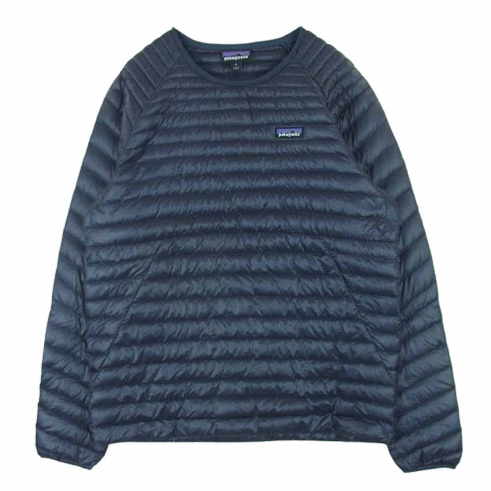 patagonia パタゴニア 85570 UltraAlpine Down Crew ウルトラアルパイン クルーネック ダウン ジャケット プルオーバ― ネイビー系 グレイッシュネイビー系 M【中古】