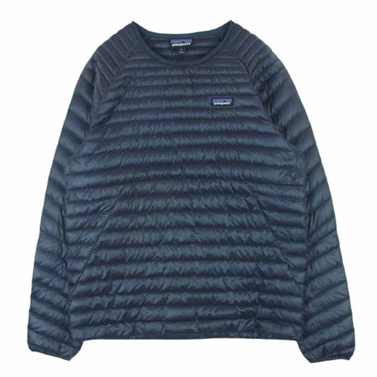 patagonia パタゴニア 85570 UltraAlpine Down Crew ウルトラアルパイン クルーネック ダウン ジャケット プルオーバ― ネイビー系 グレイッシュネイビー系 M【中古】