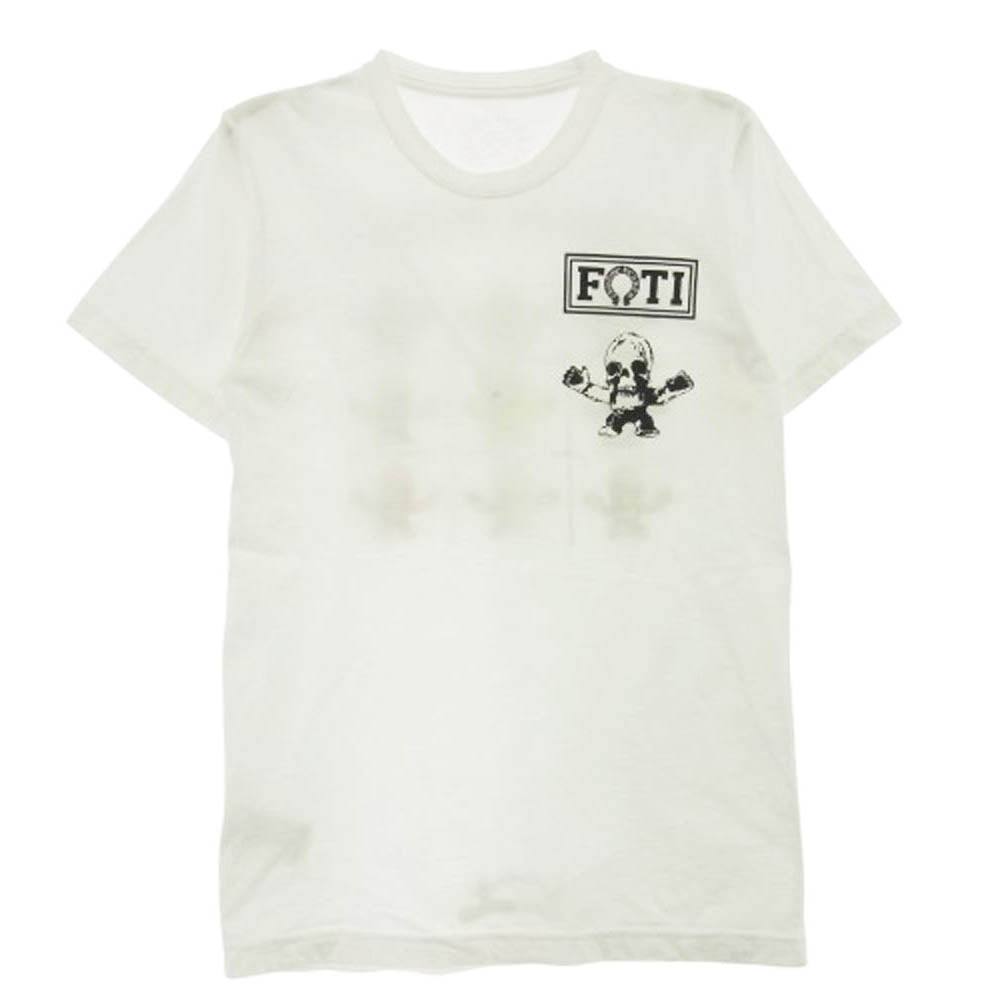 CHROME HEARTS クロムハーツ（原本無） MULTI FOTI S/S T-SHIRT フォティ マルチカラーバックプリント Tシャツ 半袖カットソー ホワイト系 S【中古】