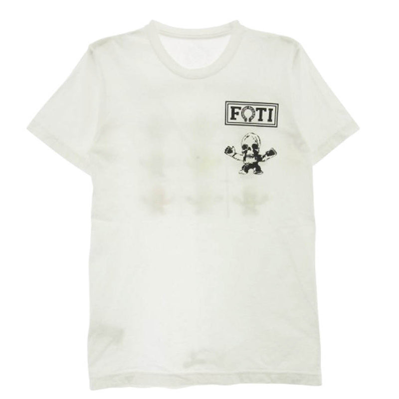 CHROME HEARTS クロムハーツ（原本無） MULTI FOTI S/S T-SHIRT フォティ マルチカラーバックプリント Tシャツ 半袖カットソー ホワイト系 S【中古】