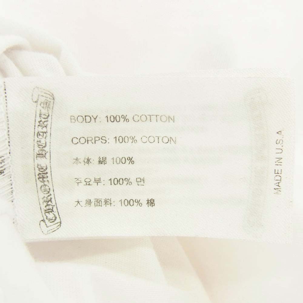 CHROME HEARTS クロムハーツ（原本無） MULTI FOTI S/S T-SHIRT フォティ マルチカラーバックプリント Tシャツ 半袖カットソー ホワイト系 S【中古】