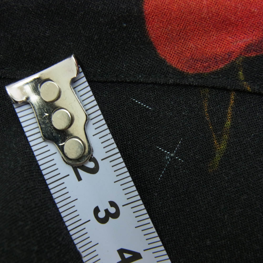 Supreme シュプリーム 19SS Cherry Rayon S/S Shirt チェリー レーヨン 半袖 シャツ ブラック系 M【中古】