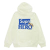 Supreme シュプリーム 22SS ANTIHERO Hooded Sweatshirt アンタイヒーロー グラフィックプリント スウェット プルオーバーパーカー ホワイト系 M【中古】