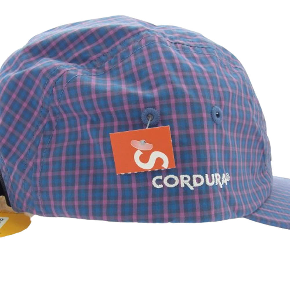 Supreme シュプリーム 25SS Cordura Plaid Camp Cap ボックスロゴ コーデュラ プレイド チェック キャンプ キャップ パープル系【新古品】【未使用】【中古】