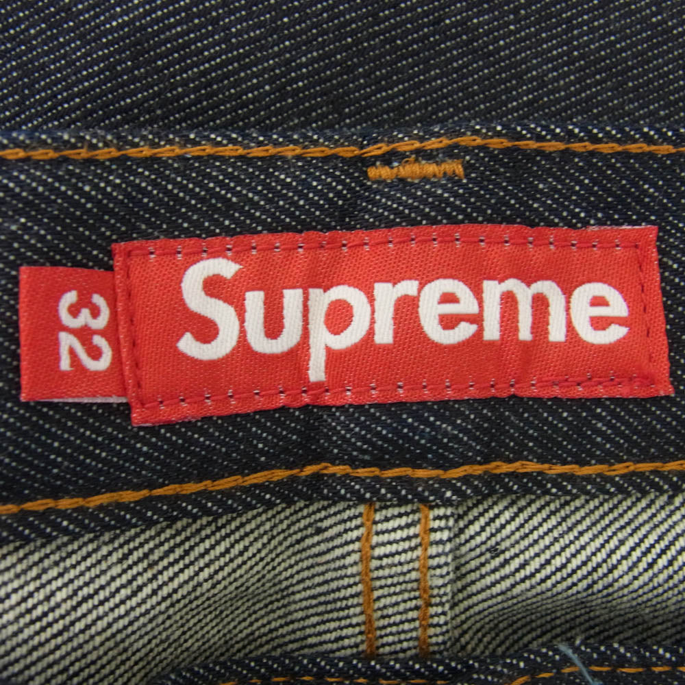 Supreme シュプリーム 23SS Rigid Slim Jean リジッド デニムパンツ ジーンズ インディゴブルー系 32【極上美品】【中古】