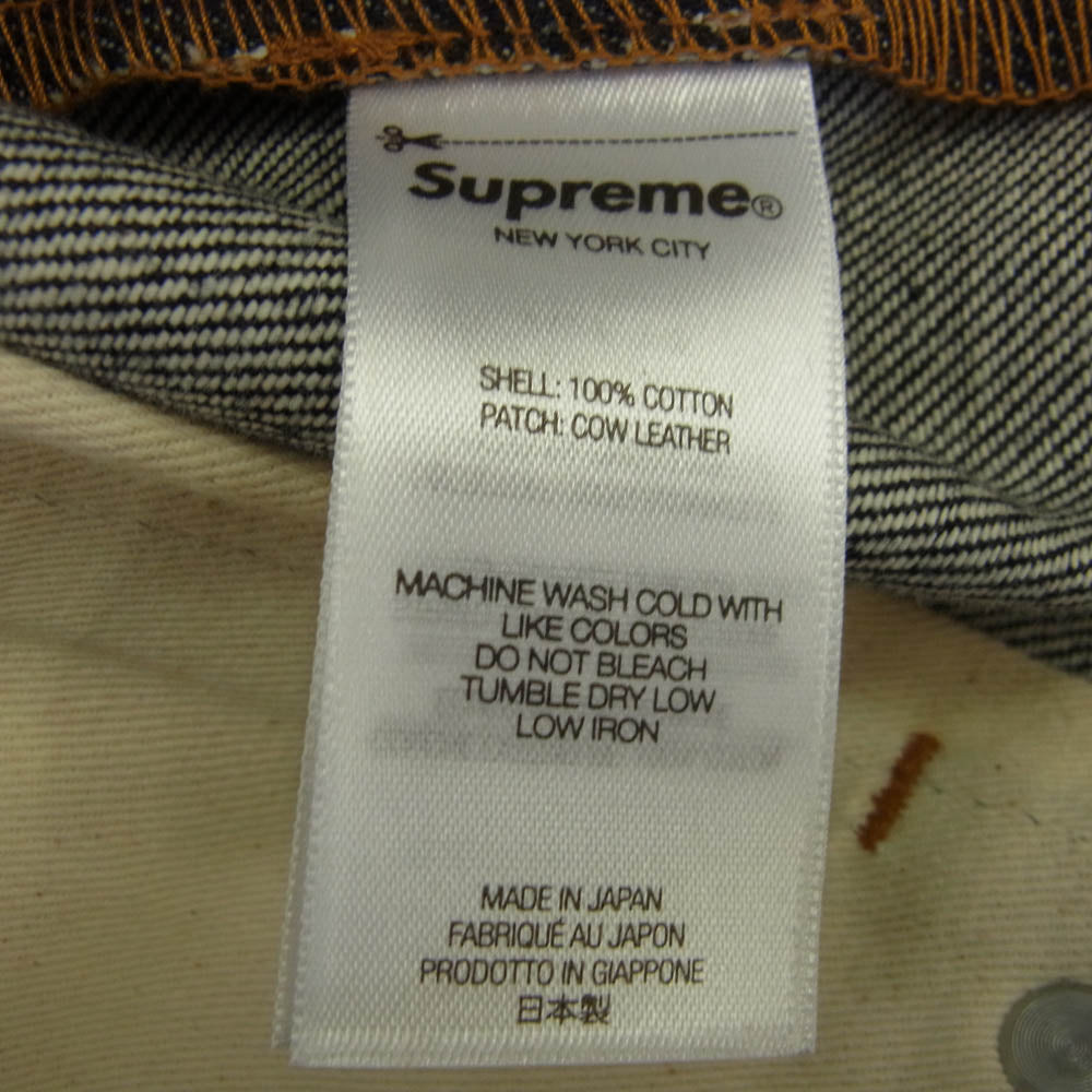 Supreme シュプリーム 23SS Rigid Slim Jean リジッド デニムパンツ ジーンズ インディゴブルー系 32【極上美品】【中古】