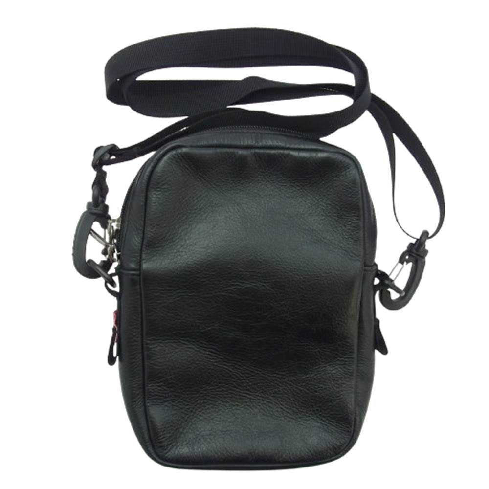 Supreme シュプリーム 18AW THE NORTH FACE ノースフェイス Leather Shoulder Bag レザー ショルダー バッグ ブラック系【中古】