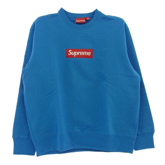 Supreme シュプリーム 22AW Box Logo Crewneck ボックスロゴ クルーネック スウェットシャツ トレーナー ブルー系 M【中古】