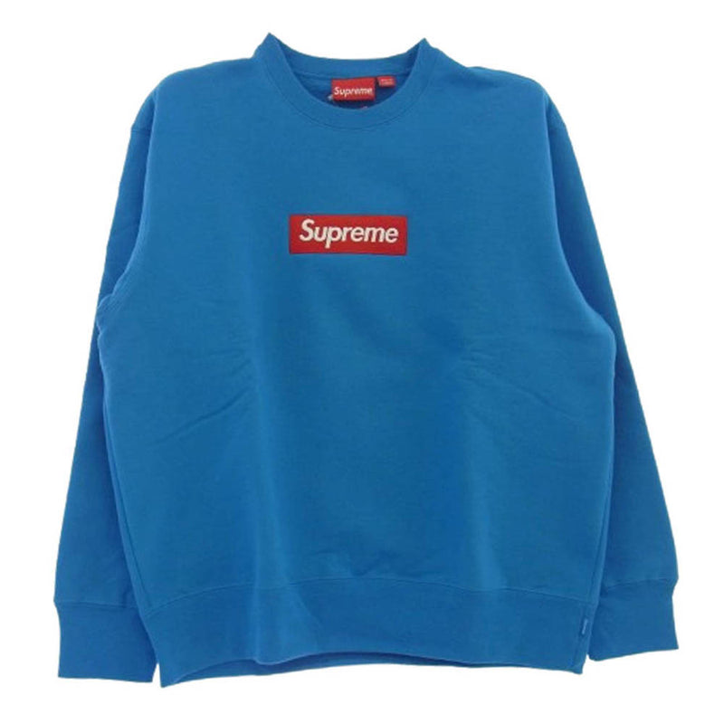 Supreme シュプリーム 22AW Box Logo Crewneck ボックスロゴ クルーネック スウェットシャツ トレーナー ブルー系 M【中古】