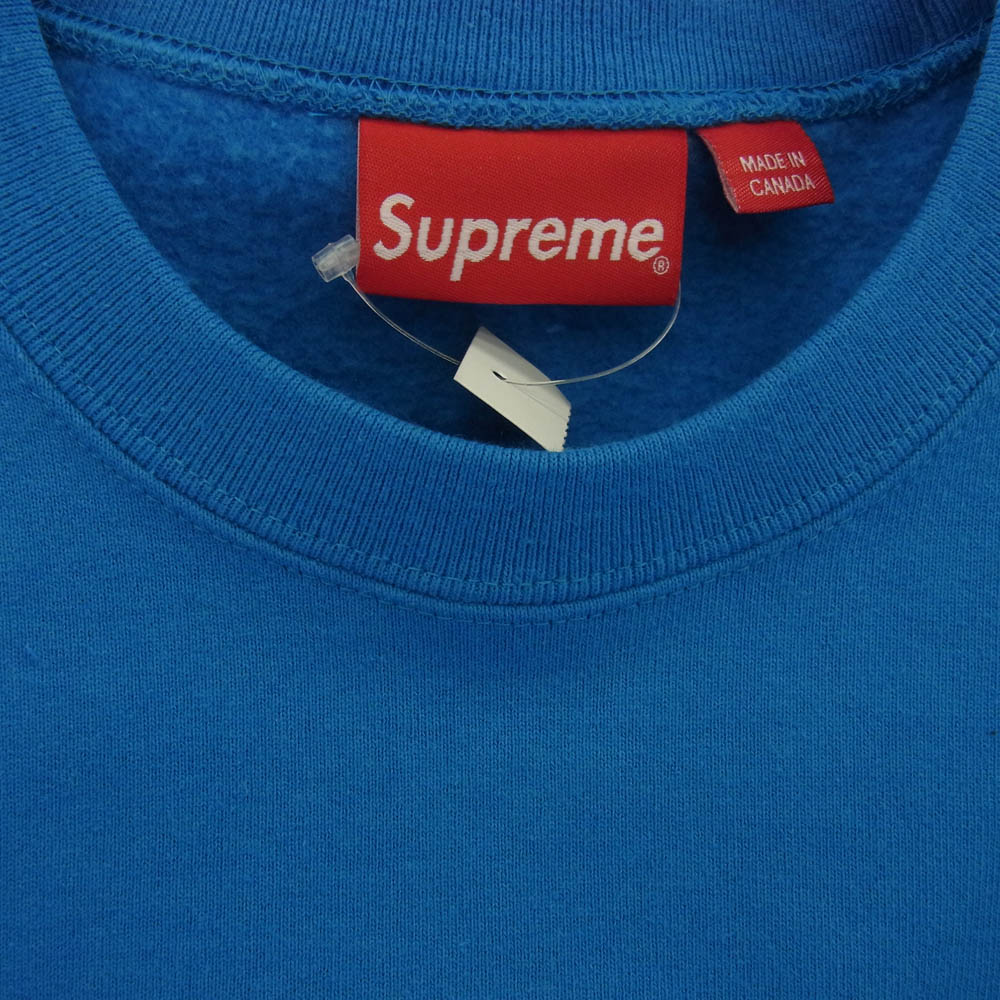 Supreme シュプリーム 22AW Box Logo Crewneck ボックスロゴ クルーネック スウェットシャツ トレーナー ブルー系 M【中古】