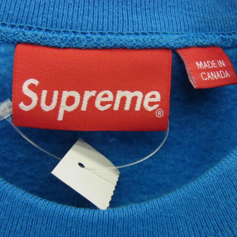 Supreme シュプリーム 22AW Box Logo Crewneck ボックスロゴ クルーネック スウェットシャツ トレーナー ブルー系 M【中古】