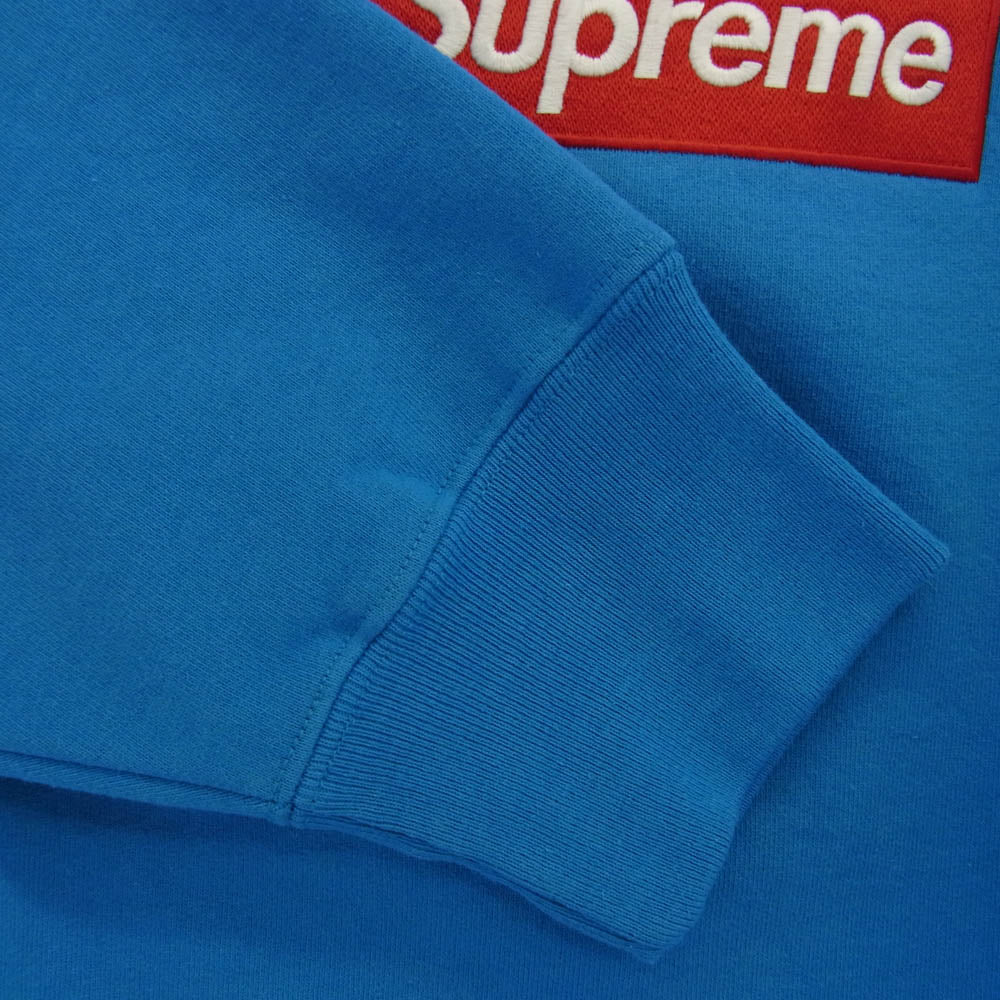 Supreme シュプリーム 22AW Box Logo Crewneck ボックスロゴ クルーネック スウェットシャツ トレーナー ブルー系 M【中古】