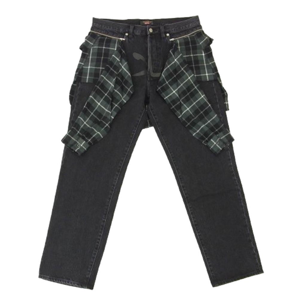 Supreme シュプリーム 23SS × Undercover アンダーカバー Layered Jean Washed Black レイヤード ジーンズ デニムパンツ ブラック系 32【中古】