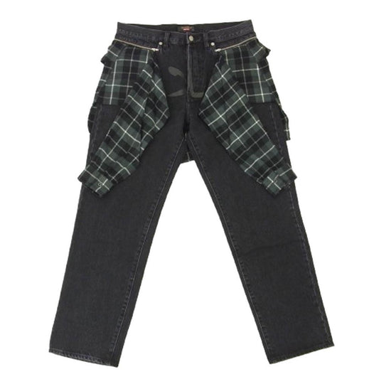 Supreme シュプリーム 23SS × Undercover アンダーカバー Layered Jean Washed Black レイヤード ジーンズ デニムパンツ ブラック系 32【中古】