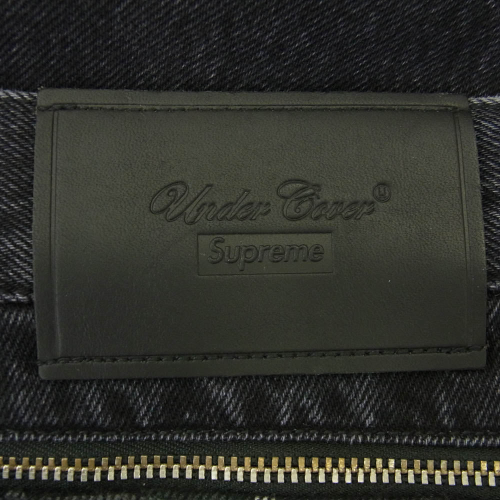 Supreme シュプリーム 23SS × Undercover アンダーカバー Layered Jean Washed Black レイヤード ジーンズ デニムパンツ ブラック系 32【中古】