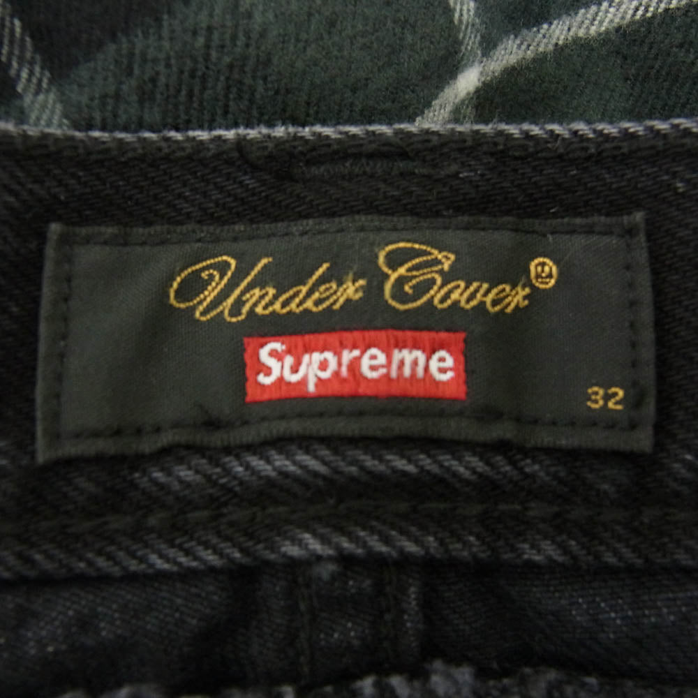 Supreme シュプリーム 23SS × Undercover アンダーカバー Layered Jean Washed Black レイヤード ジーンズ デニムパンツ ブラック系 32【中古】