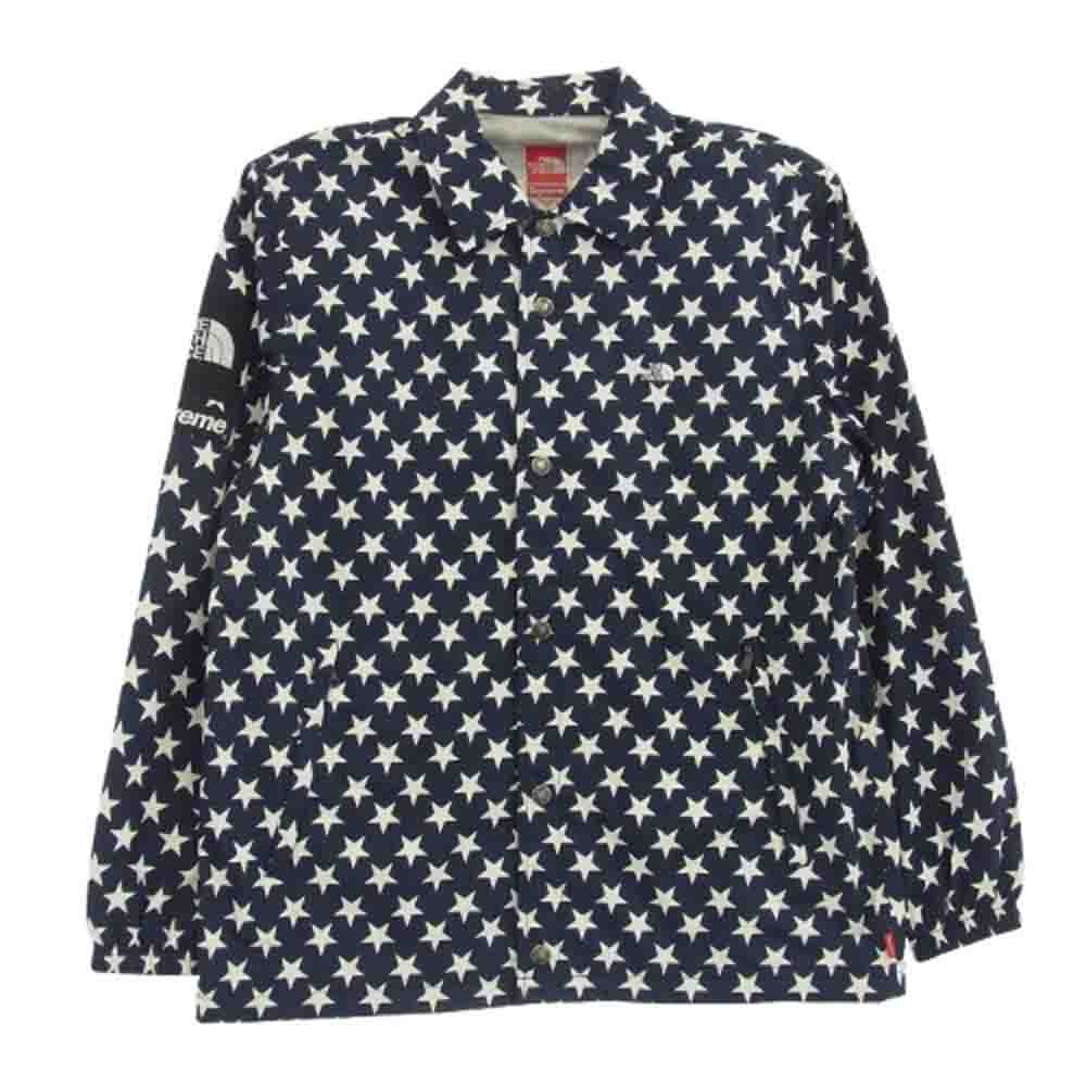 Supreme シュプリーム 15SS THE NORTH FACE ノースフェイス Packable Coaches Jaket スター パッカブル コーチジャケット ネイビー系 S【中古】