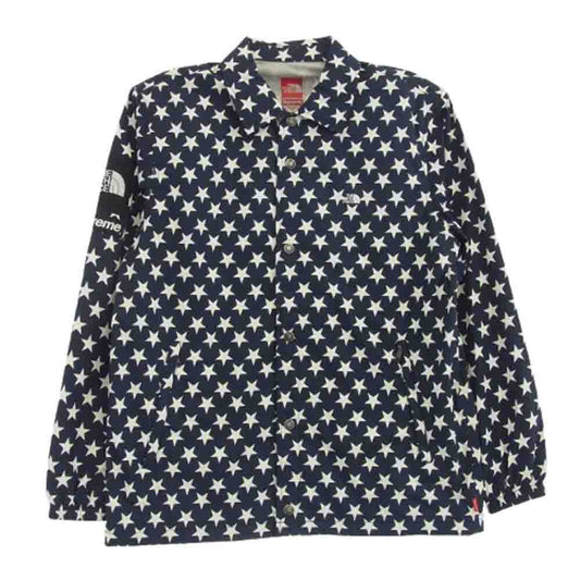 Supreme シュプリーム 15SS THE NORTH FACE ノースフェイス Packable Coaches Jaket スター パッカブル コーチジャケット ネイビー系 S【中古】