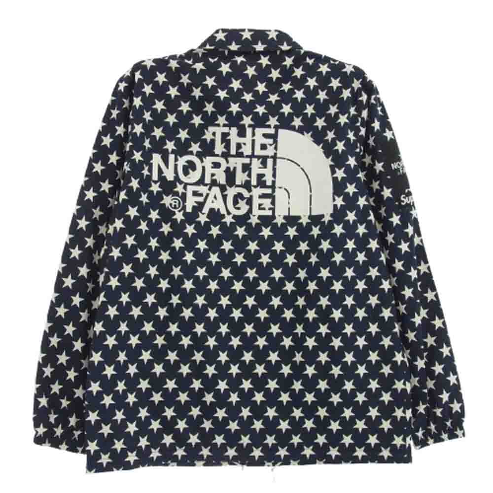 Supreme シュプリーム 15SS THE NORTH FACE ノースフェイス Packable Coaches Jaket スター パッカブル コーチジャケット ネイビー系 S【中古】