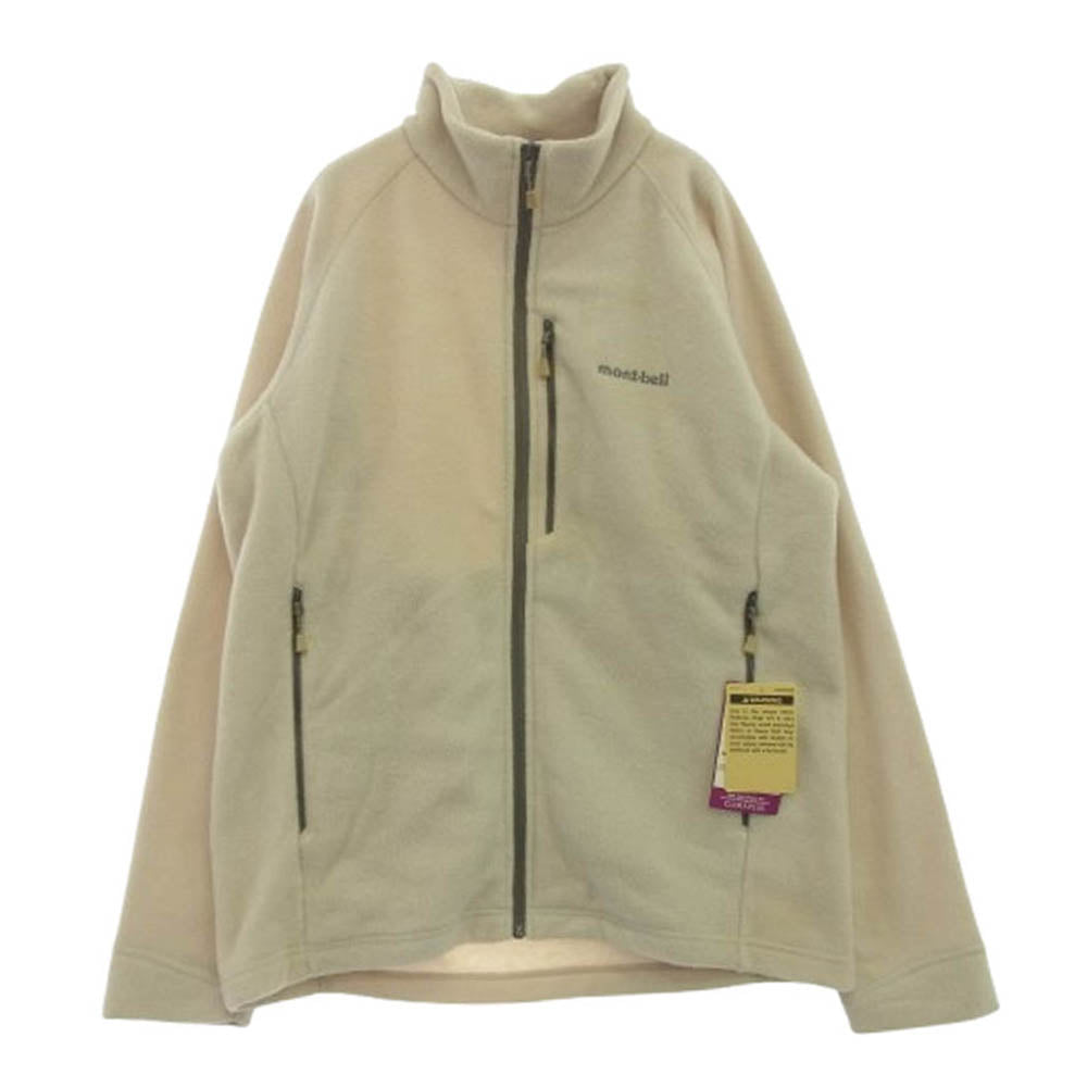 mont-bell モンベル 1106597 クリマプラス 100 アウター ジャケット フリース ジップアップ アイボリー系 XL【美品】【中古】