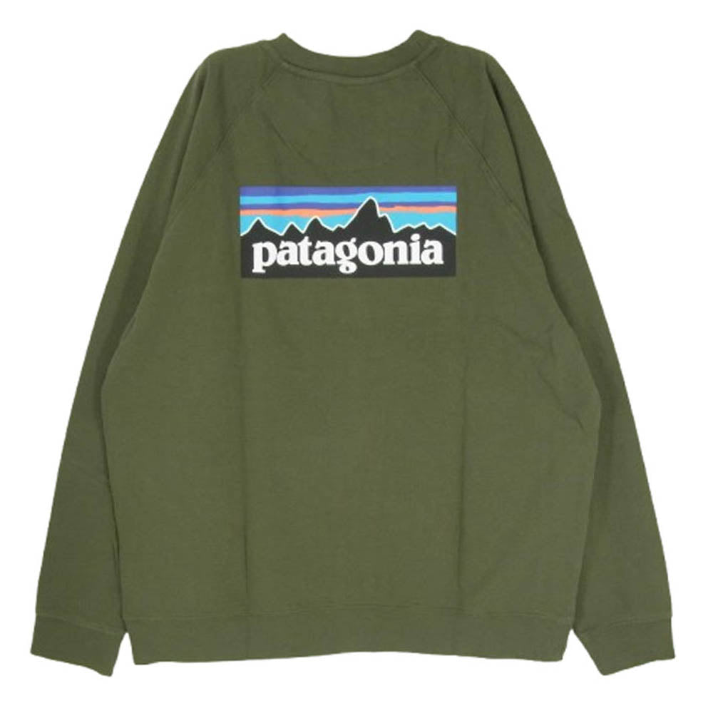 patagonia パタゴニア 39603BSNGFA20 M's P-6 Logo Organic Crew Sweatshirt メンズ ロゴ オーガニッククルー スウェット シャツ カーキ系 XL【新古品】【未使用】【中古】