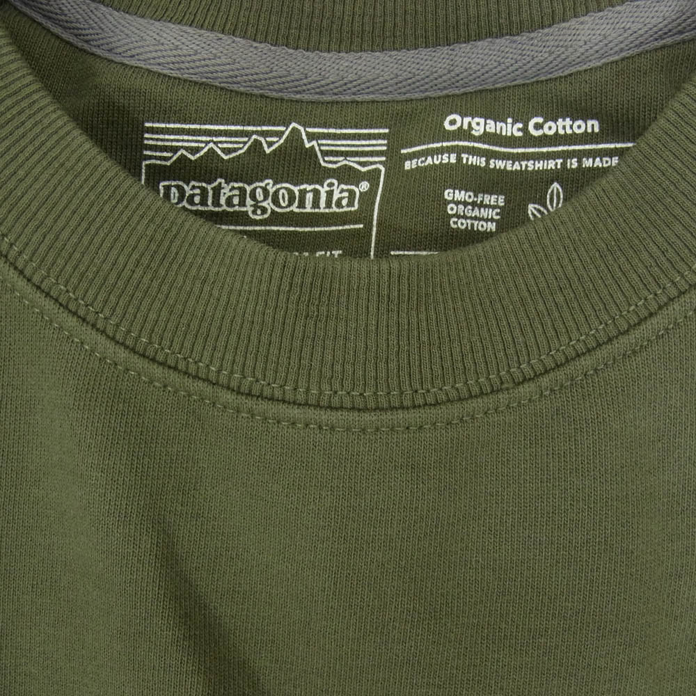 patagonia パタゴニア 39603BSNGFA20 M's P-6 Logo Organic Crew Sweatshirt メンズ ロゴ オーガニッククルー スウェット シャツ カーキ系 XL【新古品】【未使用】【中古】