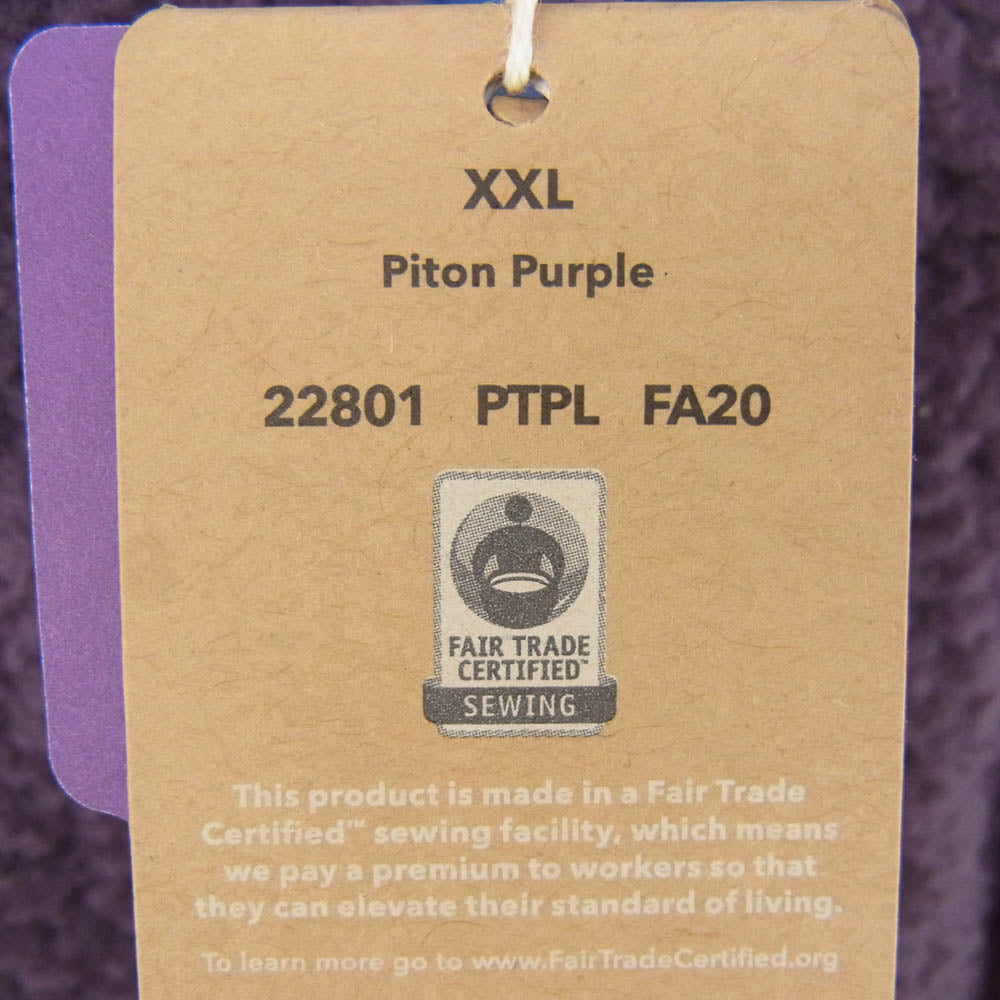 patagonia パタゴニア 22801PTPLFA20 Retro Pile Jacket PTPL Piton Purple レトロ パイル ジャケット ピトン パープル系 XXL【新古品】【未使用】【中古】