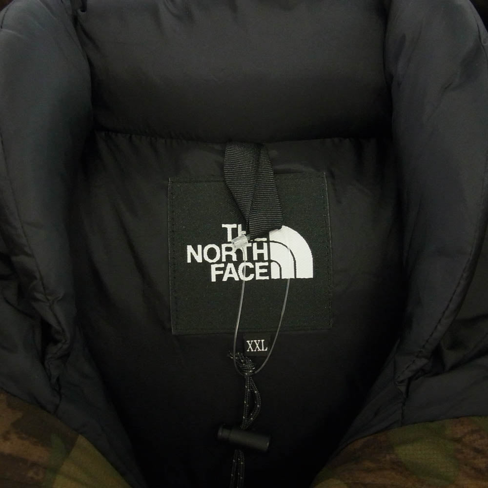 THE NORTH FACE ノースフェイス ND92341 Batro Light Jacket バルトロ ライト カモフラージュ 迷彩柄 ダウン ジャケット カーキ系 XXL【新古品】【未使用】【中古】