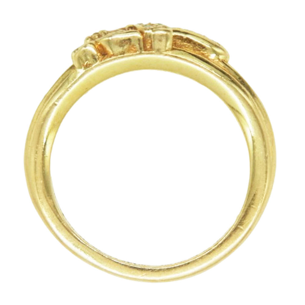 CHROME HEARTS クロムハーツ（原本無） 22K BABY CLSC P D 22Kベイビー クラシック ダガー PAVE ダイヤ ゴールド リング ゴールド系 15号【中古】