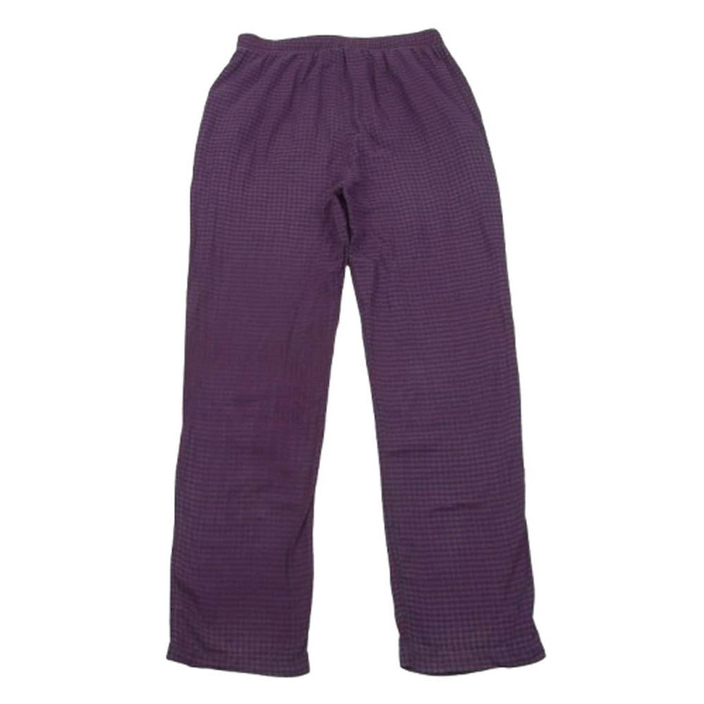 BALENCIAGA バレンシアガ 534295 TBM20 チェック柄 フランネル イージー パンツ コットン チュニジア製 パープル系 41【中古】