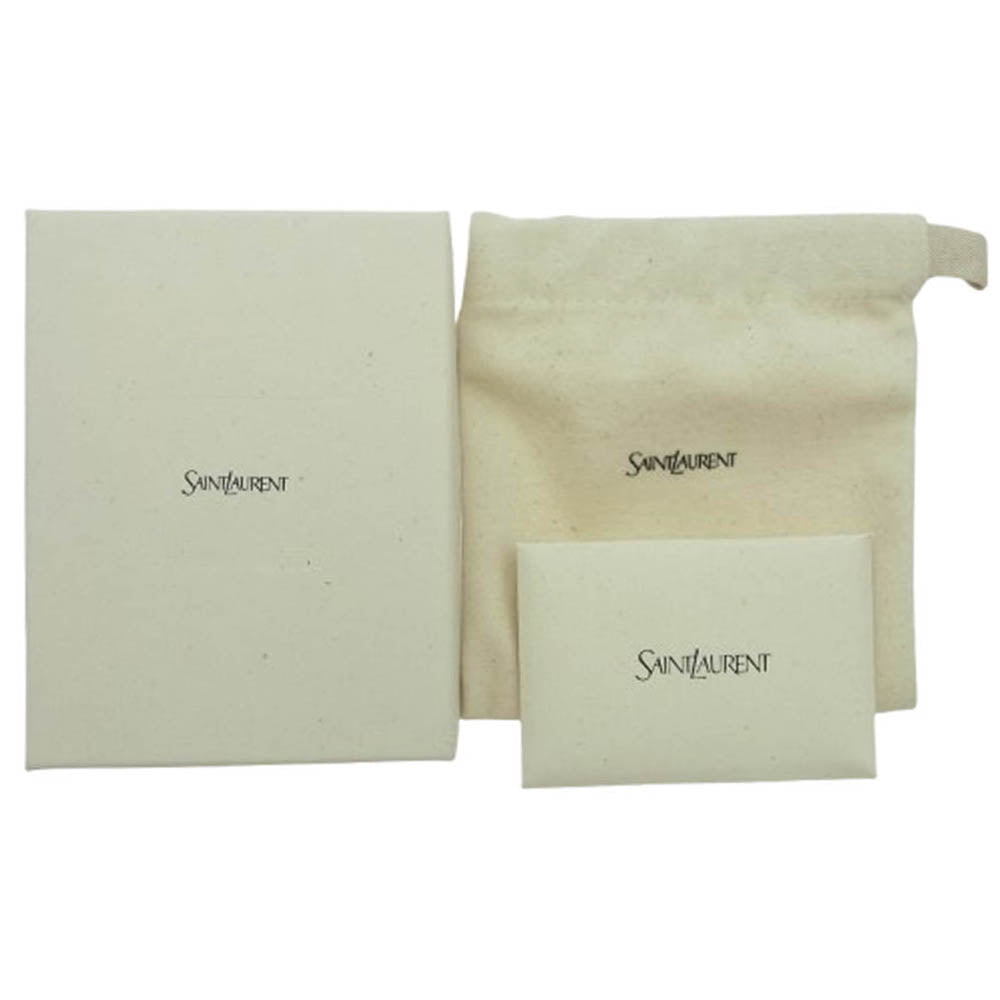 SAINT LAURENT サンローラン 2トーン カフ バングル ブレスレット ゴールド×シルバー シルバー系 ゴールド系 M【中古】