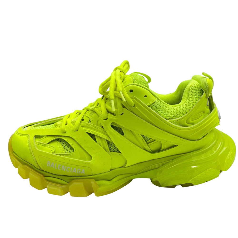 BALENCIAGA バレンシアガ 647742 W3BM3 TRACK CLEAR SOLE トラック クリアソール ネオンイエロー スニーカー Fluo Yellow フルオイエロー イエロー系 41(27cm)【美品】【中古】