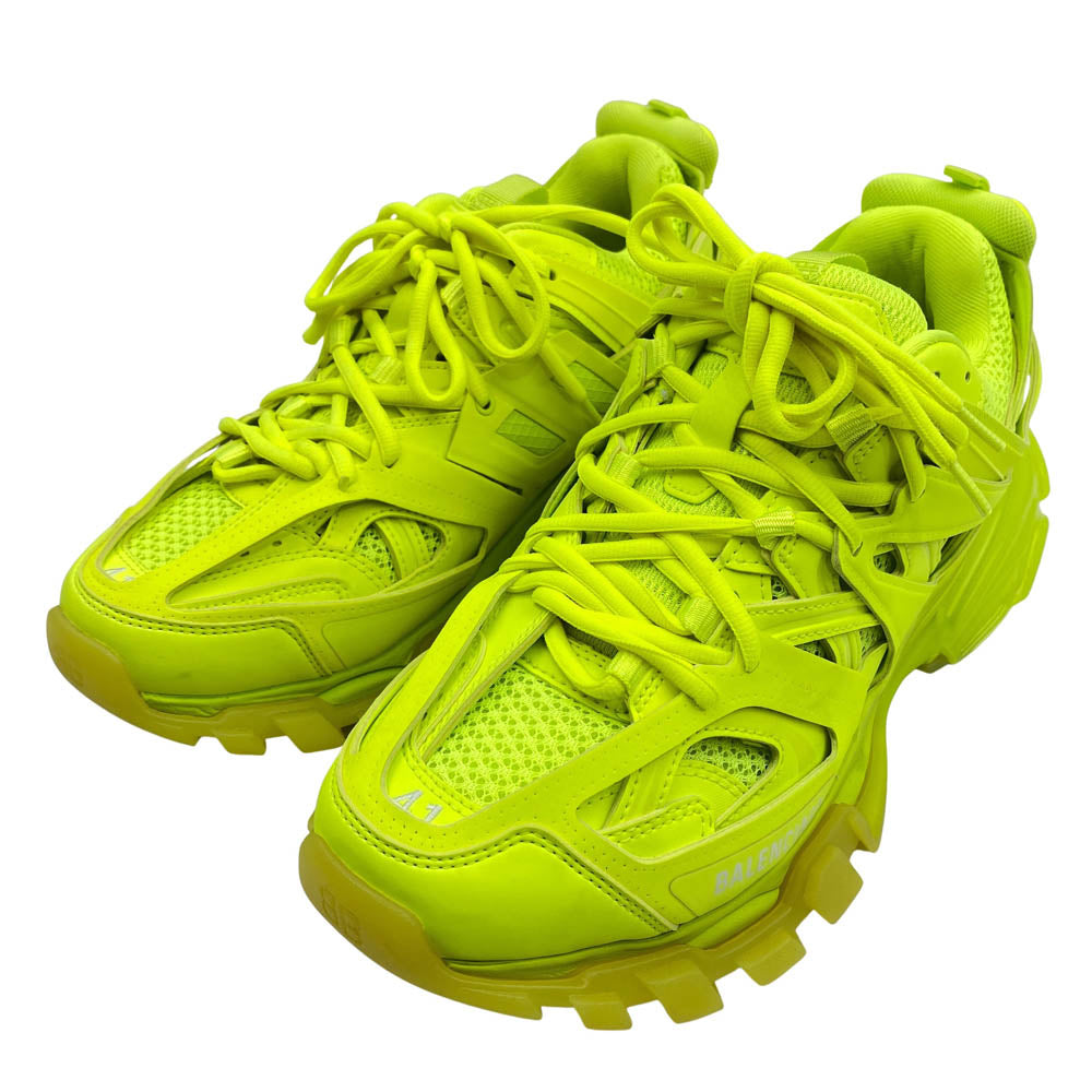 BALENCIAGA バレンシアガ 647742 W3BM3 TRACK CLEAR SOLE トラック クリアソール ネオンイエロー スニーカー Fluo Yellow フルオイエロー イエロー系 41(27cm)【美品】【中古】