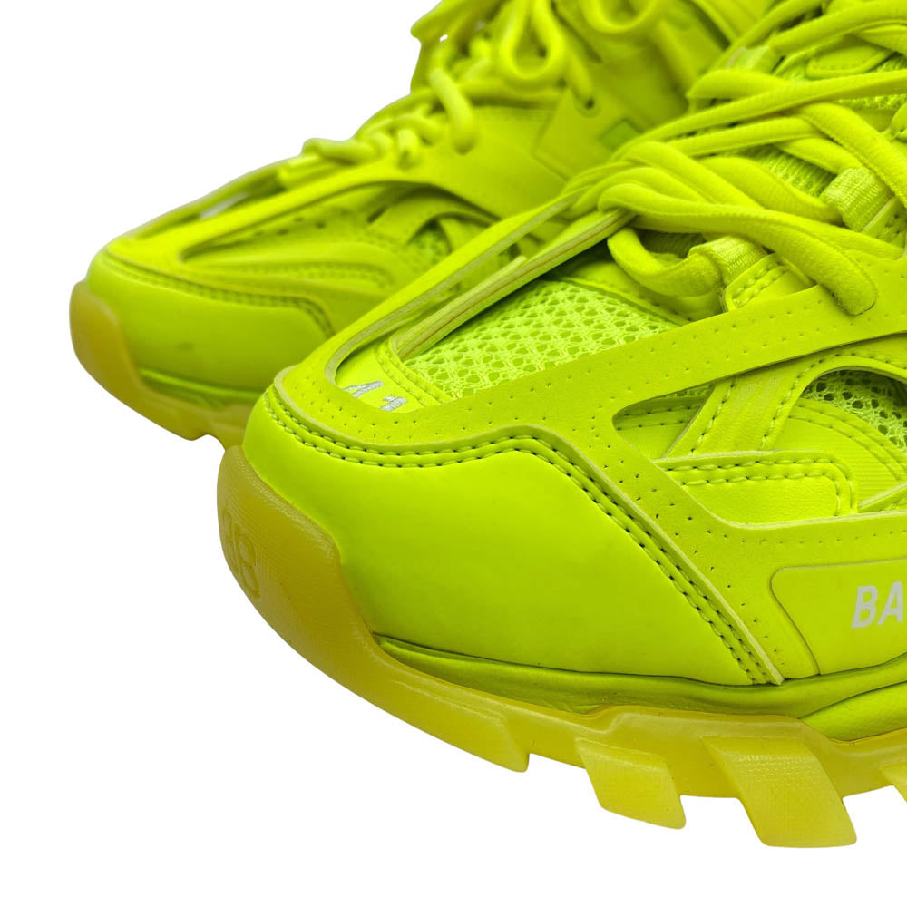 BALENCIAGA バレンシアガ 647742 W3BM3 TRACK CLEAR SOLE トラック クリアソール ネオンイエロー スニーカー Fluo Yellow フルオイエロー イエロー系 41(27cm)【美品】【中古】