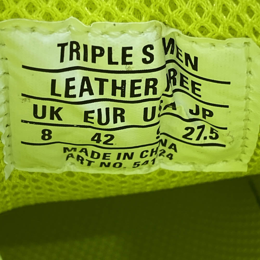 BALENCIAGA バレンシアガ 541624 W2FF2 Triple S Trainers Fluo Yellow CLEAR SOLE トリプルS トレーナー クリアソール フルオイエロー スニーカー イエロー系 42(27.5cm)【美品】【中古】