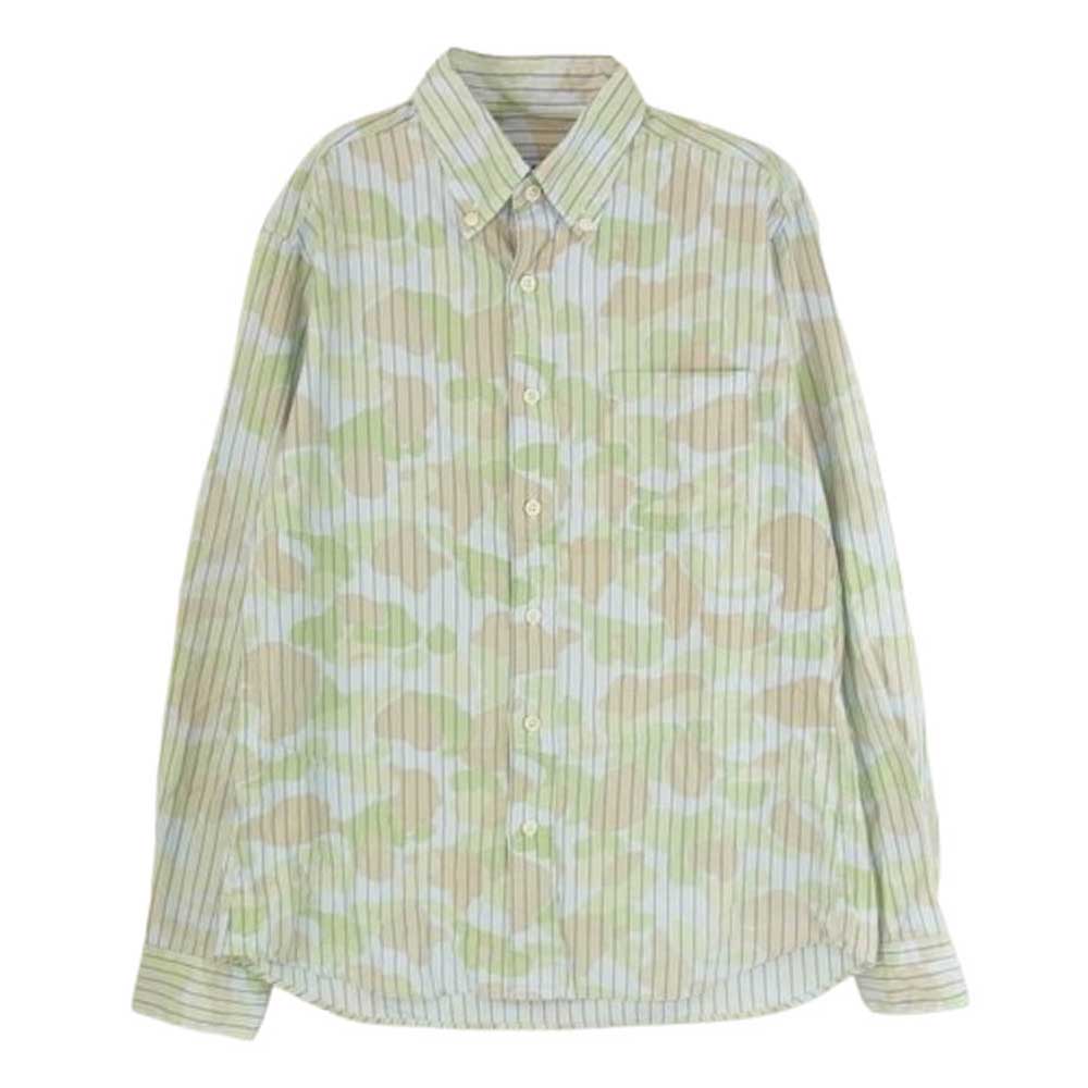 SOPHNET. ソフネット ストライプ カモフラージュ 長袖 シャツ マルチカラー系 M【中古】