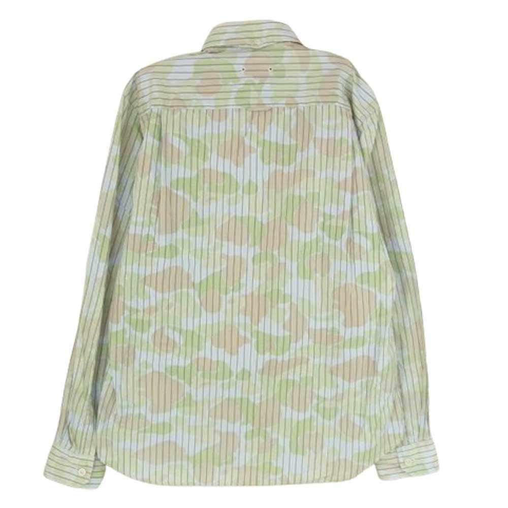 SOPHNET. ソフネット ストライプ カモフラージュ 長袖 シャツ マルチカラー系 M【中古】