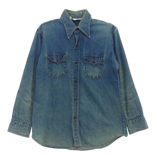 Levi's リーバイス Vintage ヴィンテージ 70s デニム BIGE 長袖 シャツ インディゴブルー系【中古】
