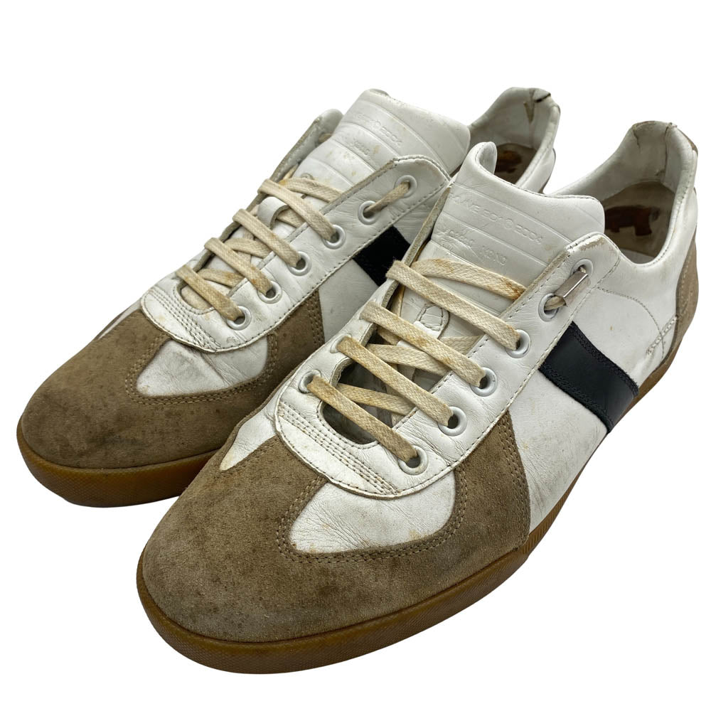 DIOR HOMME ディオールオム ジャーマン トレーナー ローカット スニーカー ホワイト系 40【中古】