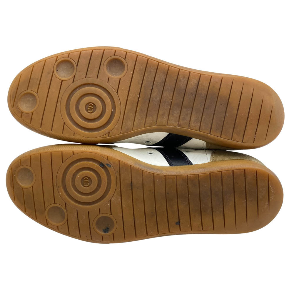 DIOR HOMME ディオールオム ジャーマン トレーナー ローカット スニーカー ホワイト系 40【中古】