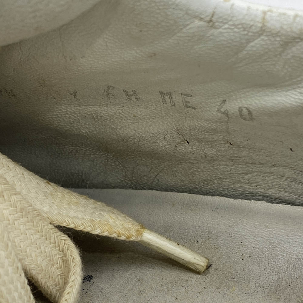 DIOR HOMME ディオールオム ジャーマン トレーナー ローカット スニーカー ホワイト系 40【中古】