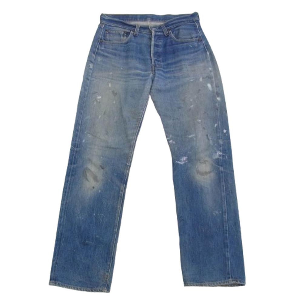 Levi's リーバイス Vintage 66後期 ヴィンテージ 70s チェーンステッチ ボタン裏6 バレンシア工場製 501 スモールe デニム パンツ インディゴブルー系 サイズ表記なし【中古】