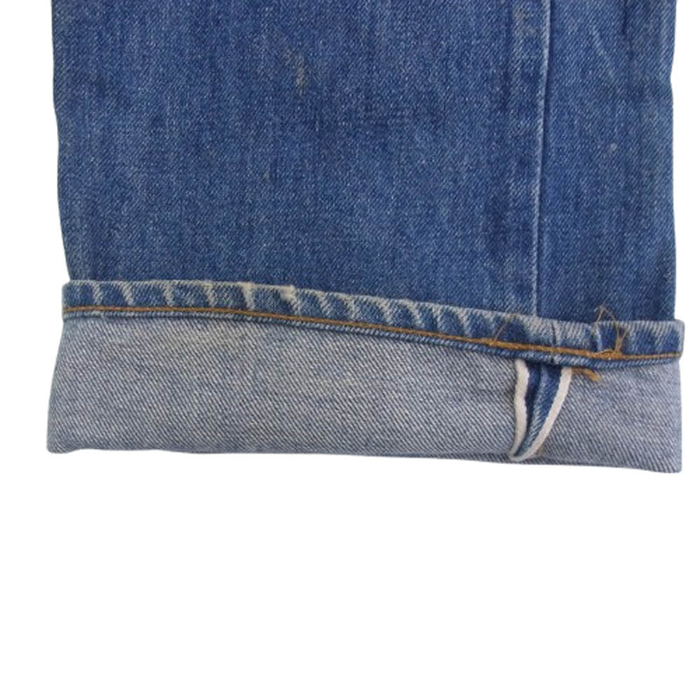 Levi's リーバイス Vintage 66後期 ヴィンテージ 70s チェーンステッチ ボタン裏6 バレンシア工場製 501 スモールe デニム パンツ インディゴブルー系 サイズ表記なし【中古】