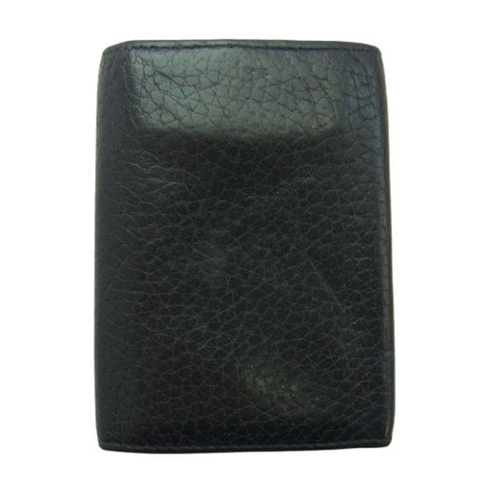 DOLCE&GABBANA ドルチェアンドガッバーナ ロゴプレート レザー キーケース ブラック系【中古】