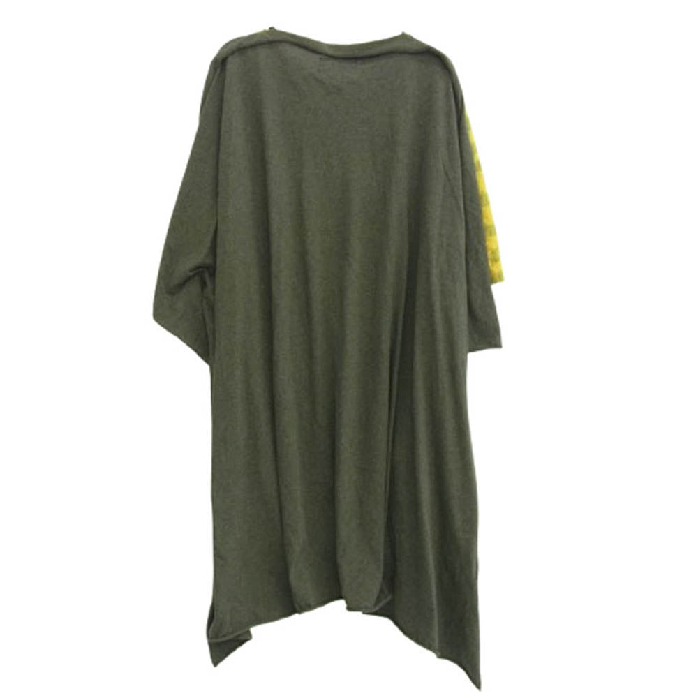 Vivienne Westwood ヴィヴィアンウエストウッド 5006 M ANGLOMANIA オーバーサイズ プリント 半袖カットソー Tシャツ イエロー系 グレー系 38【中古】