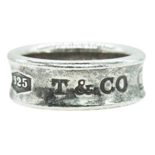 TIFFANY&Co. ティファニー ロゴ ナロー リング シルバー系 8.5号【中古】