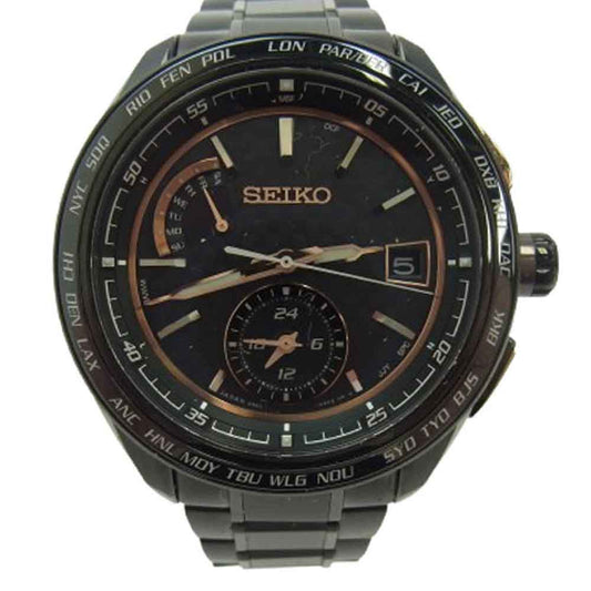 SEIKO セイコー SAGA2638B63-0AN0 ブライツ ソーラー電波 腕時計 ウォッチ ブラック系【中古】