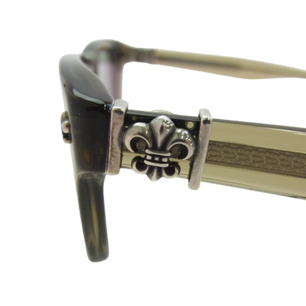 CHROME HEARTS クロムハーツ（原本無） 2025年購入証明冊子付属 純正レンズ付属 GITTIN ANY-A 度入り アイウェア サングラス メガネ 眼鏡 52□19-145【中古】
