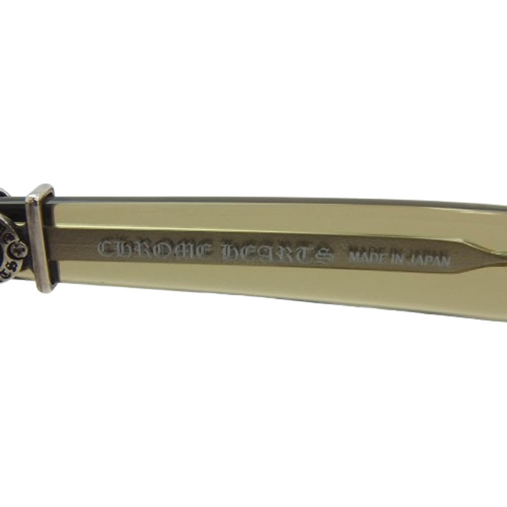 CHROME HEARTS クロムハーツ（原本無） 2025年購入証明冊子付属 純正レンズ付属 GITTIN ANY-A 度入り アイウェア サングラス メガネ 眼鏡 52□19-145【中古】