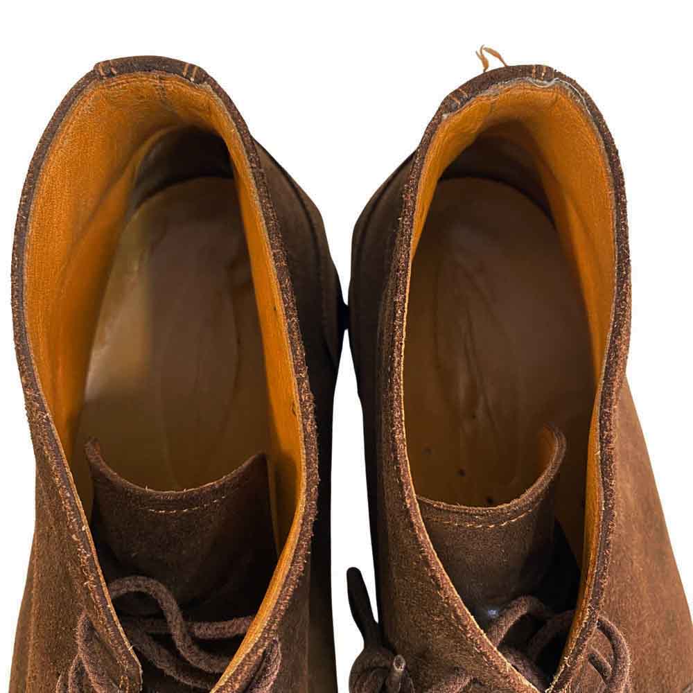 Santoni サントーニ 5505 スエード チャッカ ブーツ ブラウン系 9【中古】